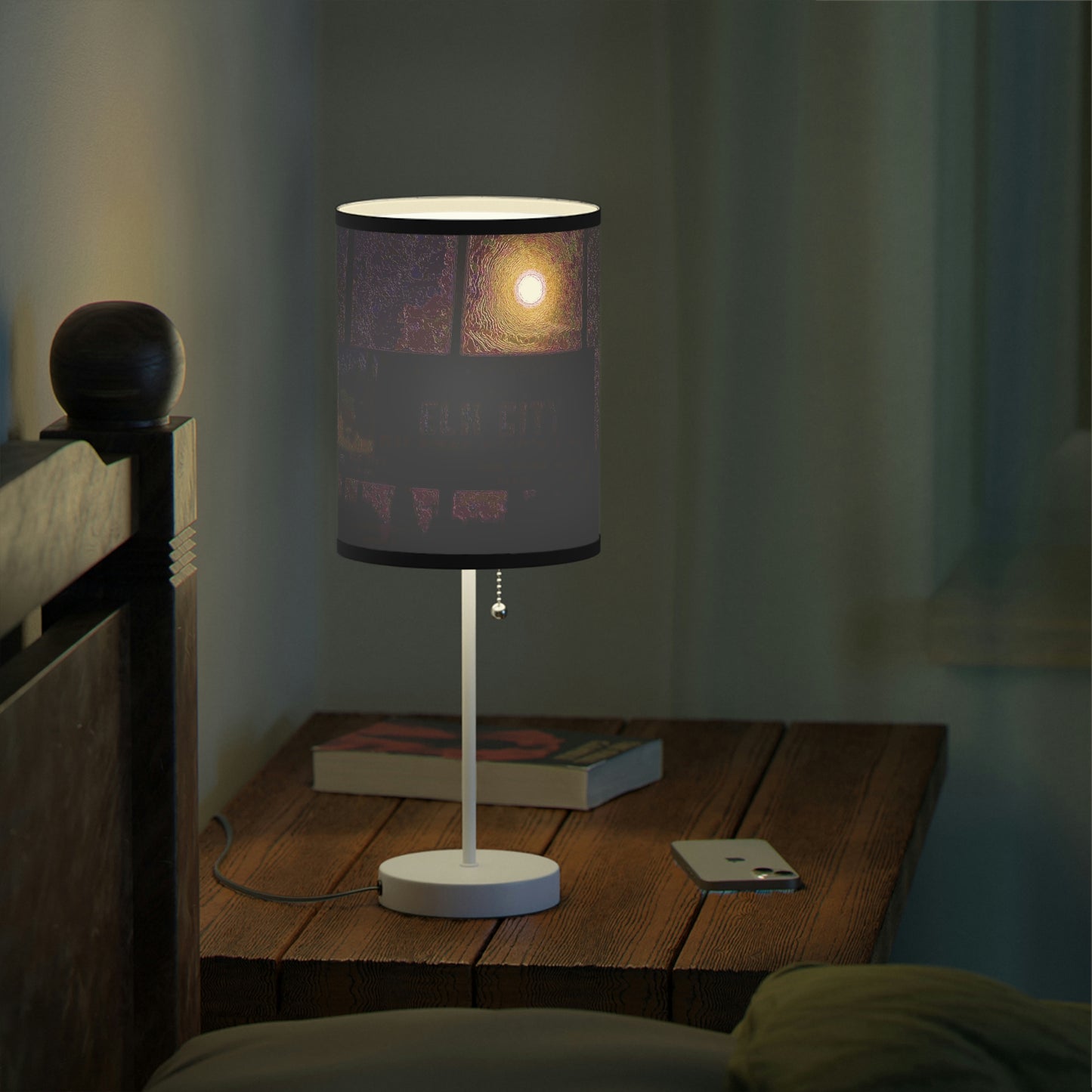 Lamp on a Stand, US|CA plug ... Car Approaches From The Stern ... Moon Ascendary From The Bow ... "Two Friendly Travellers On A Cold Night Near Elk City" ... C