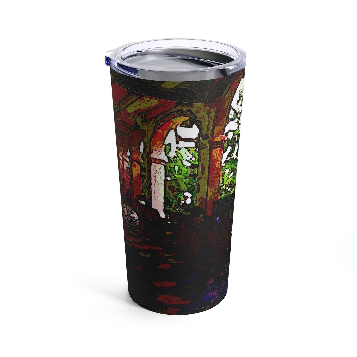 Tumbler 20oz ... Lanai & Rocking Chairs At: 'The Pink Palace' ... The Royal Hawai'ian ... Honolulu, HI ... '27Oct2014' ... Original Works ...