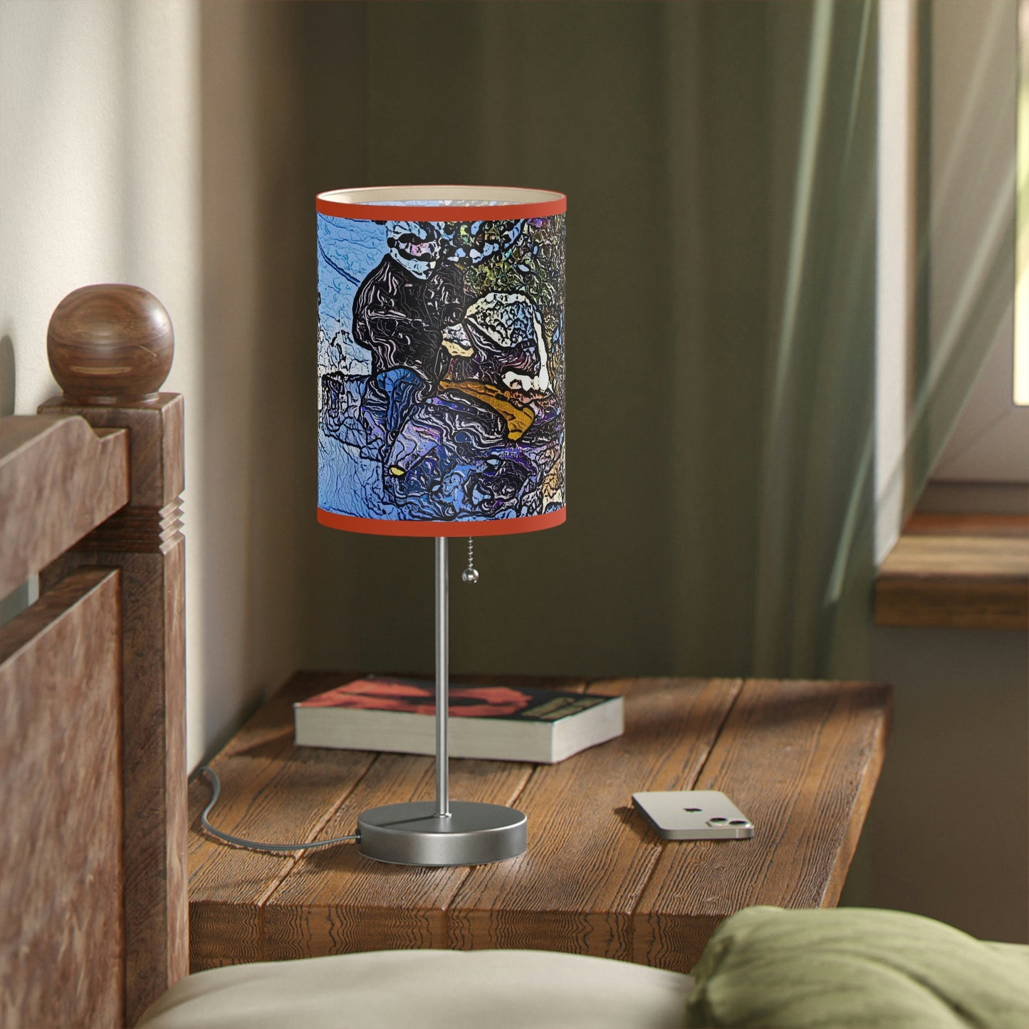 Lamp on a Stand, US|CA plug ... Blasting Through-The-Powder ... 'Central Idaho Mounains ... ' 2Dec22 ...