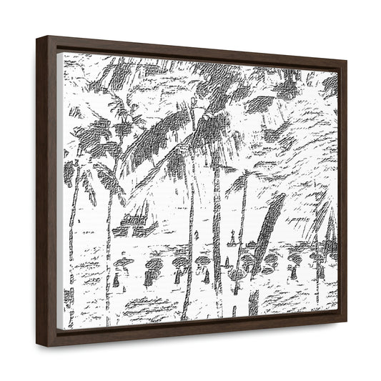 Gallery Canvas Wraps, Horizontal Frame ... "The Royal Hawai'ian: Waikiki Beach_Beach" ... Honolulu, HI ... Ocotber 2014 (Halloween) ... Original Works ...