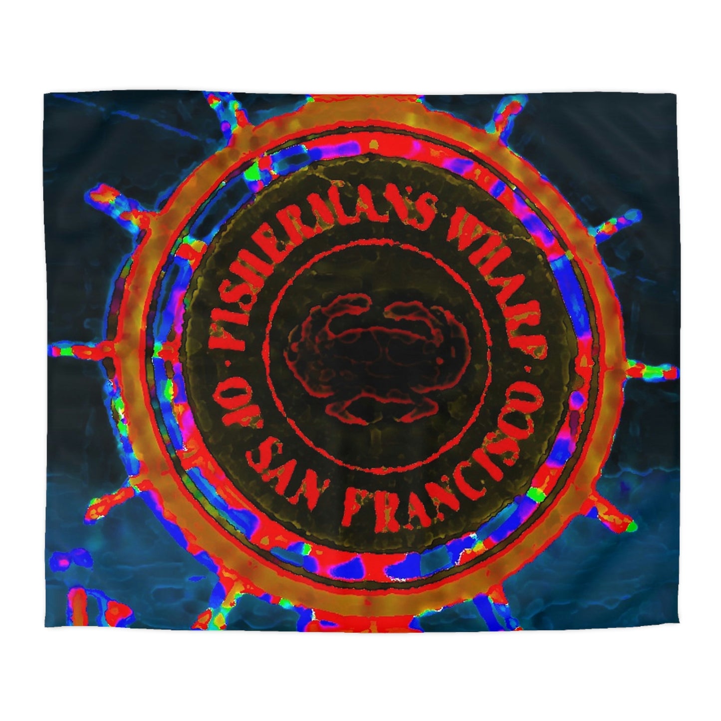 Microfiber Duvet Cover... "No.9 Fishermen's Grotto - Fishermen's Wharf, SF, California" ... Family Archives: 1970's ... Original Works ...