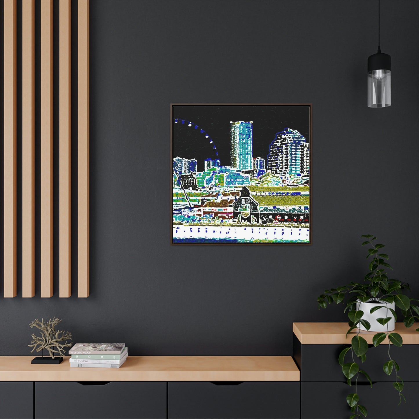 Gallery Canvas Wraps, Square Frame ... That Classic Wheel ... 'Seattle's Wheel' ... & Old Classic Waterside Vendors ...  'Family Archives' ... Original Works ...
