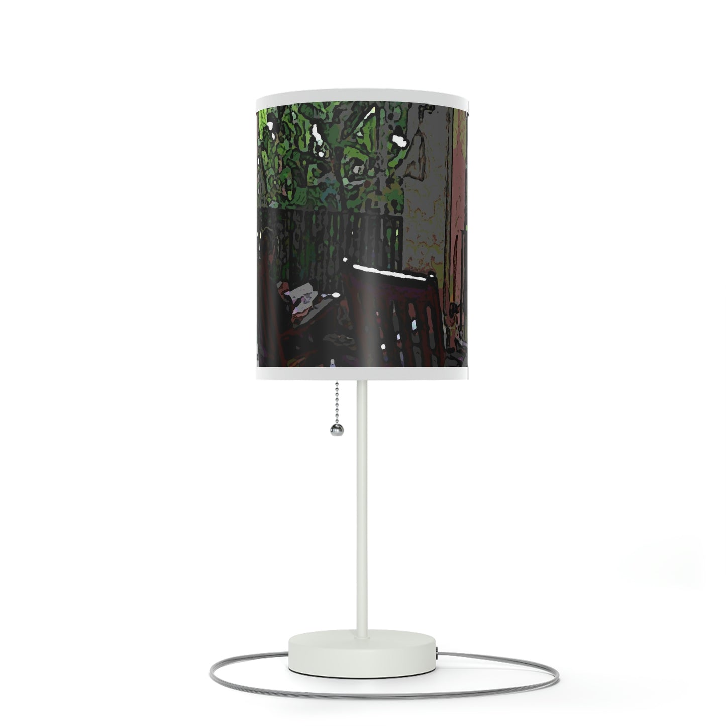 Lamp on a Stand, US|CA plug ...Lanai & Rocking Chairs At: 'The Pink Palace' ... The Royal Hawai'ian ... Honolulu, HI ... '27Oct2014' ... Original Works ...