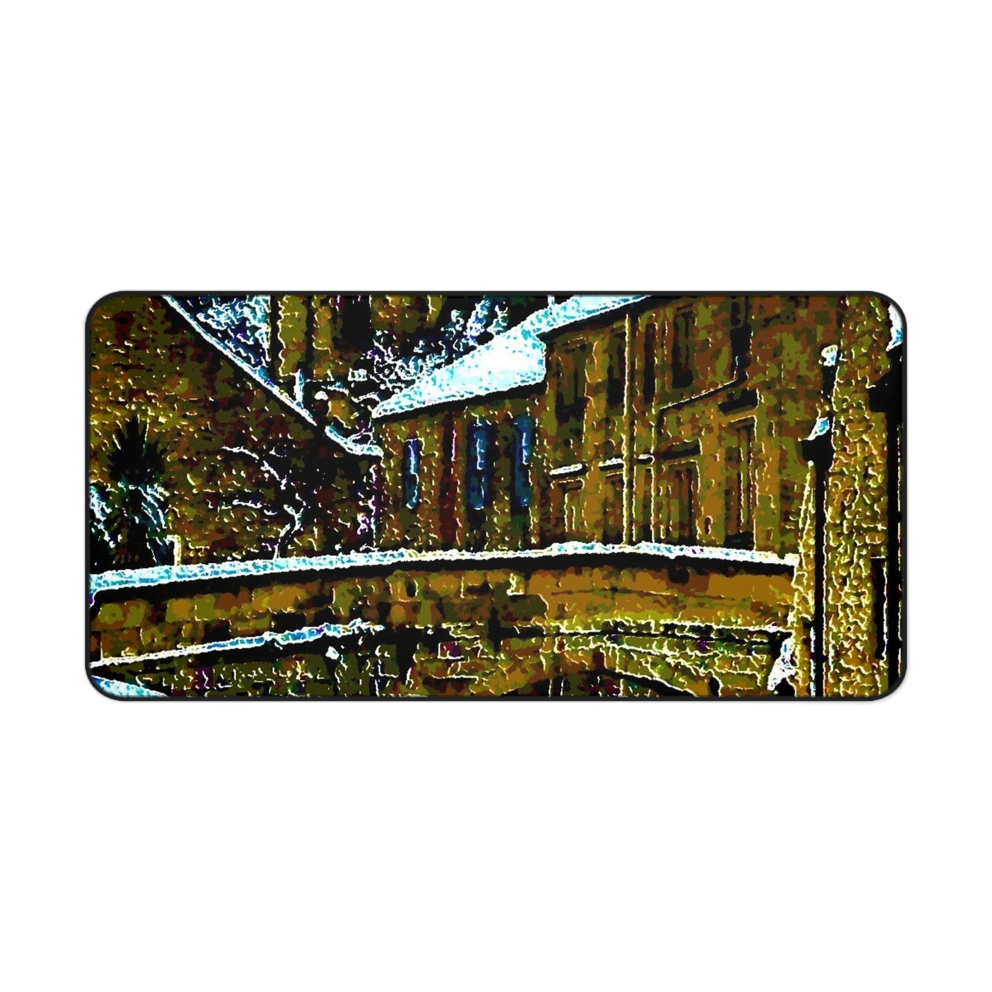 Desk Mat ... Walikng The Streets & Alleys ... 'Strolling The Canals ... '  ... Original Works  ...