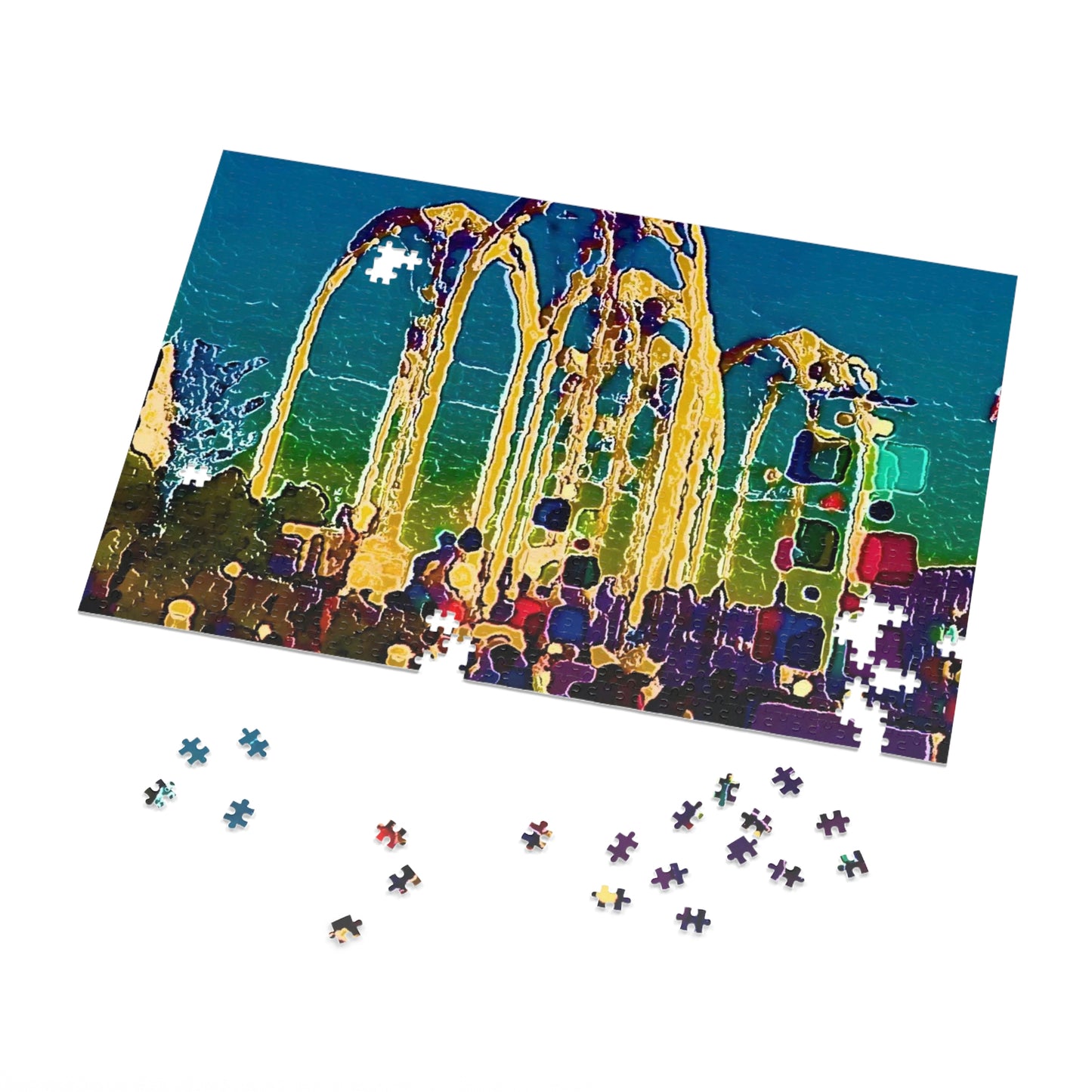 Jigsaw Puzzle (30, 110, 252, 500,1000-Piece) ... "Arches 'Like-No-Other' ... " Seattle World's Fair: 1962. A Family Original ...