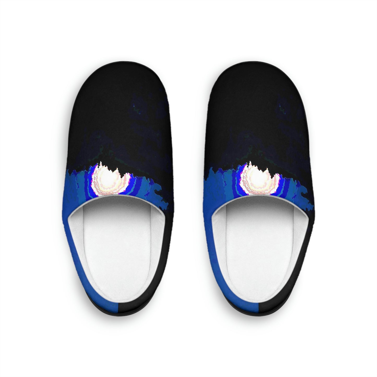 Men's Indoor Slippers ... "The Road Home" ...' Over The River & Through The Woods To? ...' ... Moonscape Near Elk City, Idaho ... Original Works ... 5Jan23 ...
