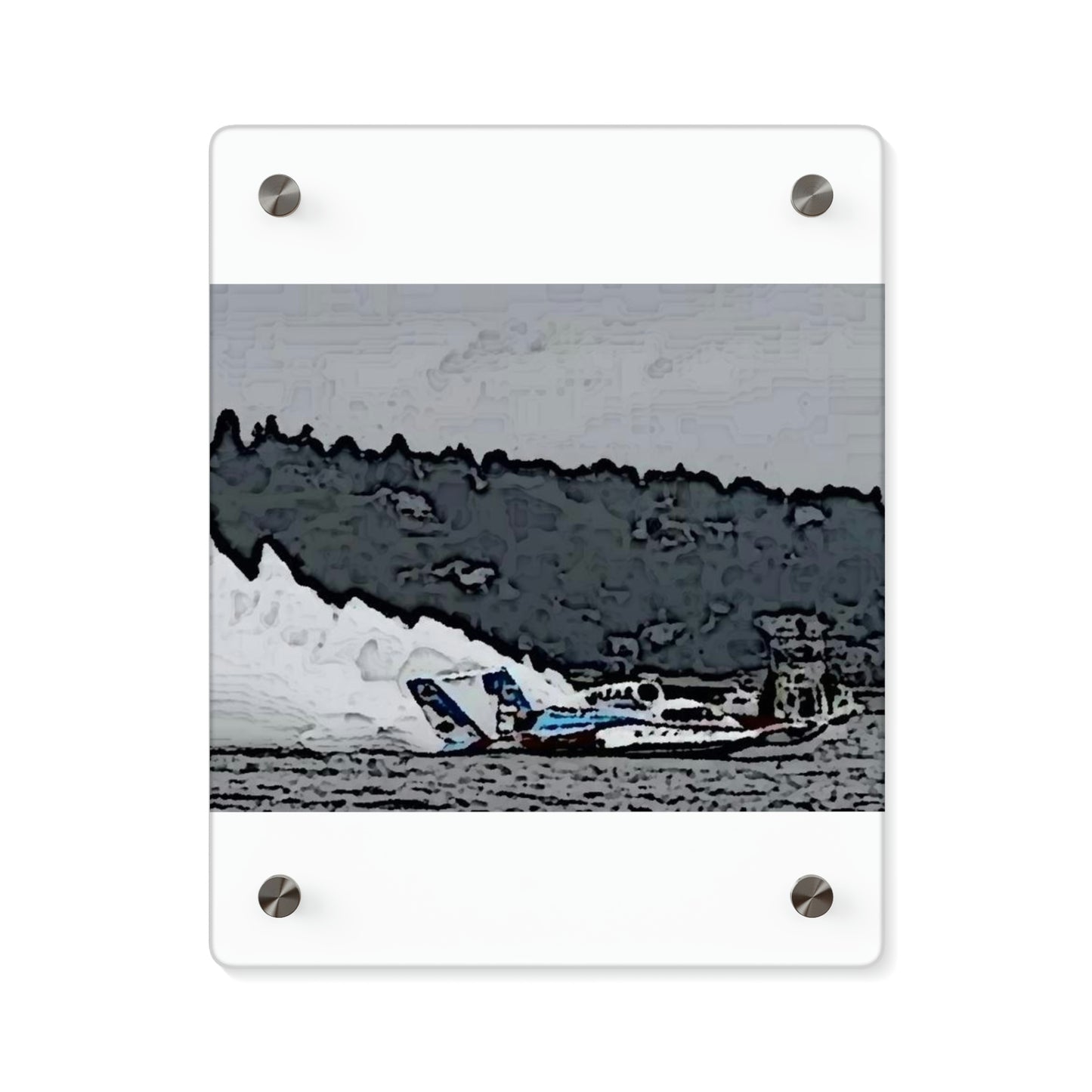 Acrylic Wall Art Panels ... Seattle Columbia Cup On Lake Washington ... "Dave Wilcox Heads For The Win" ... Associate Gift-Photo ... Original Works ...