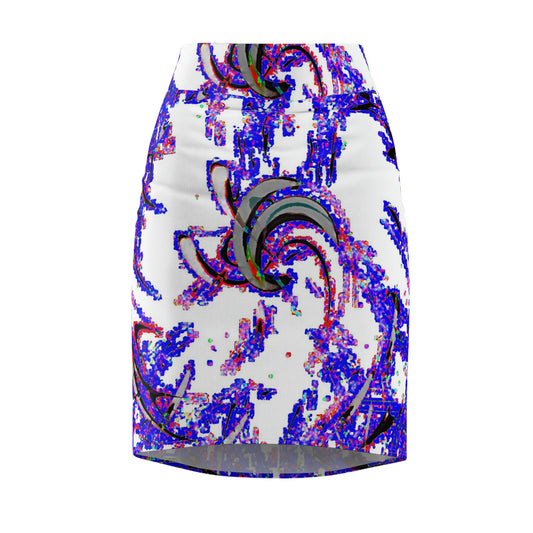 Women's Pencil Skirt ... "Waning Moon" ... Central Idaho ... October 2022 ... Rendering Time: 22 Hours ... Original Works ...
