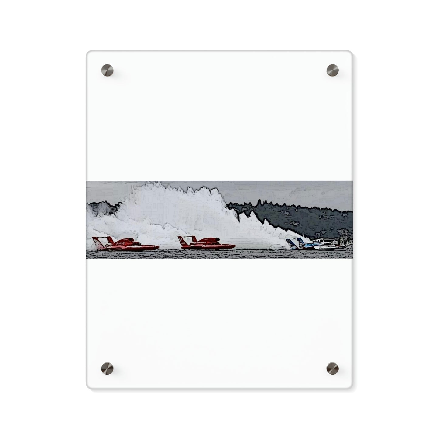Acrylic Wall Art Panels ... Seattle Columbia Cup On Lake Washington ... "Dave Wilcox Heads For The Win" ... Associate Gift-Photo ... Original Works ...