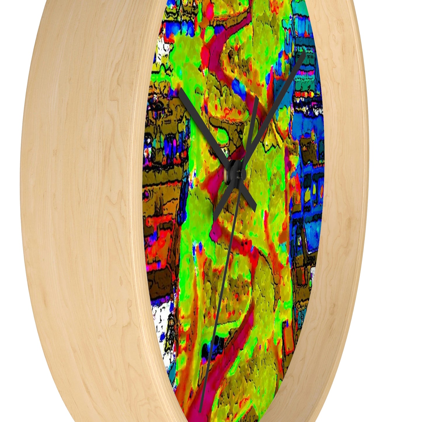 Wall clock ... A Crazy Street ... 'Eight Winding Curve-Switchbacks' ... "Lombard Street, San Francisco, CA' ... Family Archives: 1970's ... Original Works ...