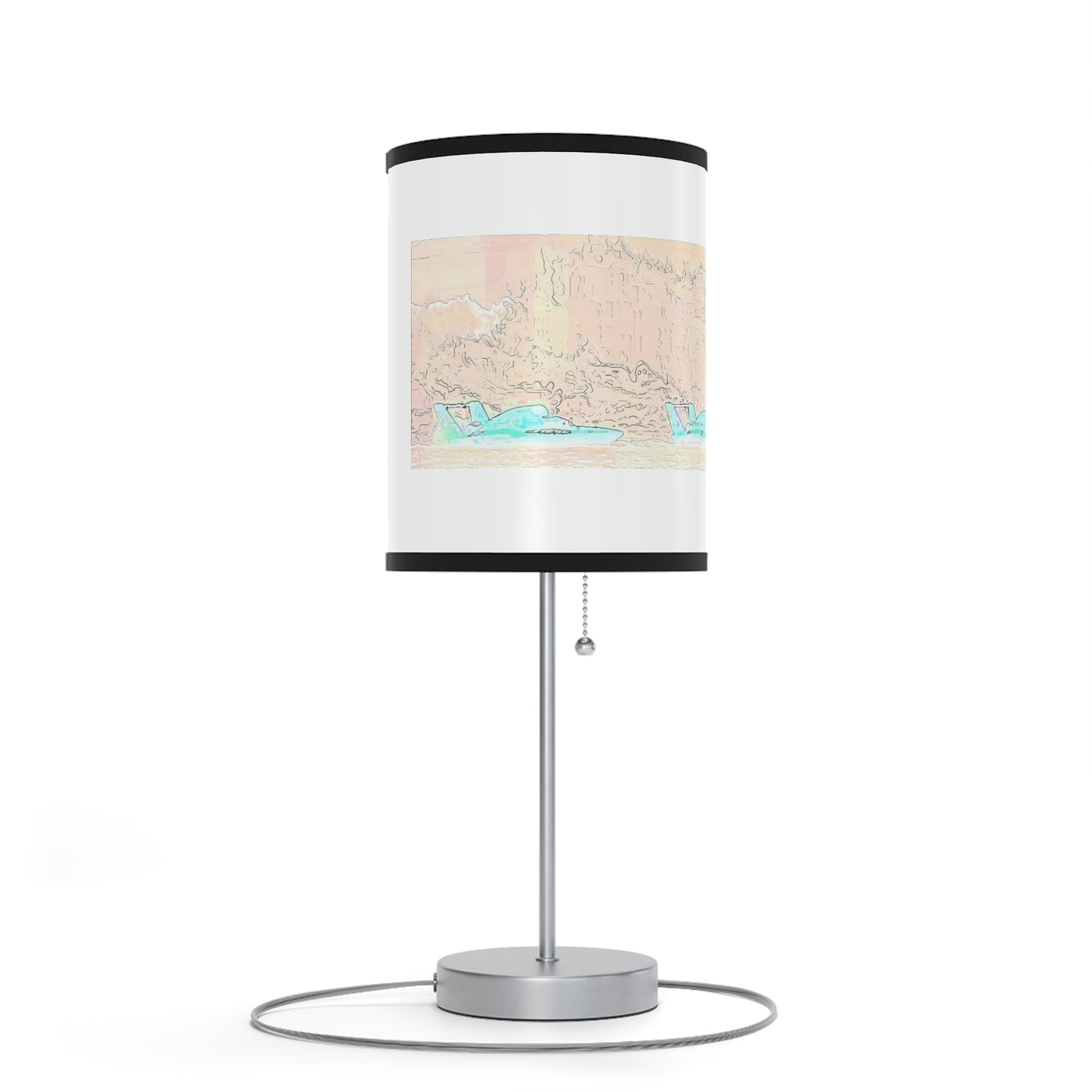 Lamp on a Stand, US|CA plug ... Seattle Columbia Cup On Lake Washington ... "Dave Wilcox Heads For The Win" ... Associate Gift-Photo ... Original Works ...