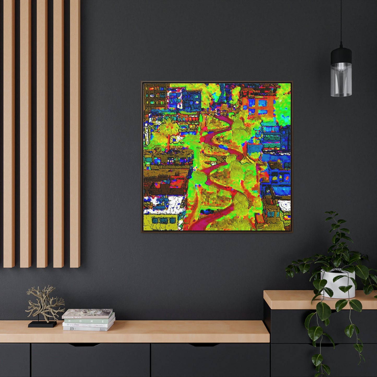 Gallery Canvas Wraps, Square Frame ... A Crazy Street ... 'Eight Winding Curve-Switchbacks' ... "Lombard Street, San Francisco, CA' ... Family Archives: 1970's ... Original Works ...