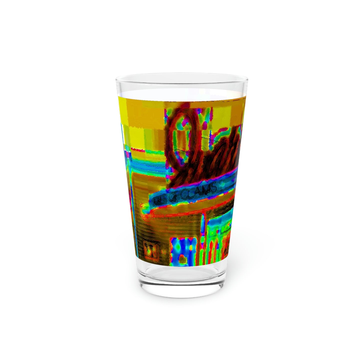 Pint Glass, 16oz ...  In-A-Hurry & Stressed? ... Remember: Keep "Clam" ... Clam_Happy ...  'Ivars: Seattle Waterfront' ... Personal Archives ... Original Works ...