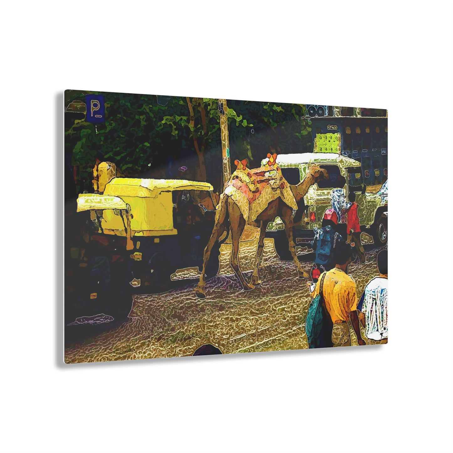 Acrylic Prints ... "Truckin'-Up-To-Buffalo ... 'Oops - Wrong Country' ... Truckin'-Up-To-New Delll -'E' ... " ... (Delhi, India) ... 5July2007. Original Works ...