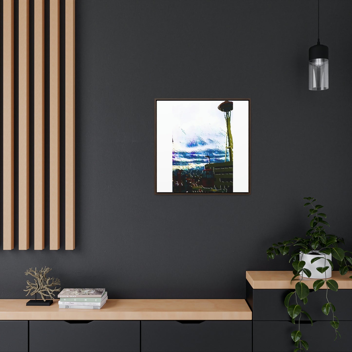 Gallery Canvas Wraps, Square Frame ... Air Tram-Way Gondola & Seattle Space Needle: Seattle World's Fair: 1962 ... Original Works ...