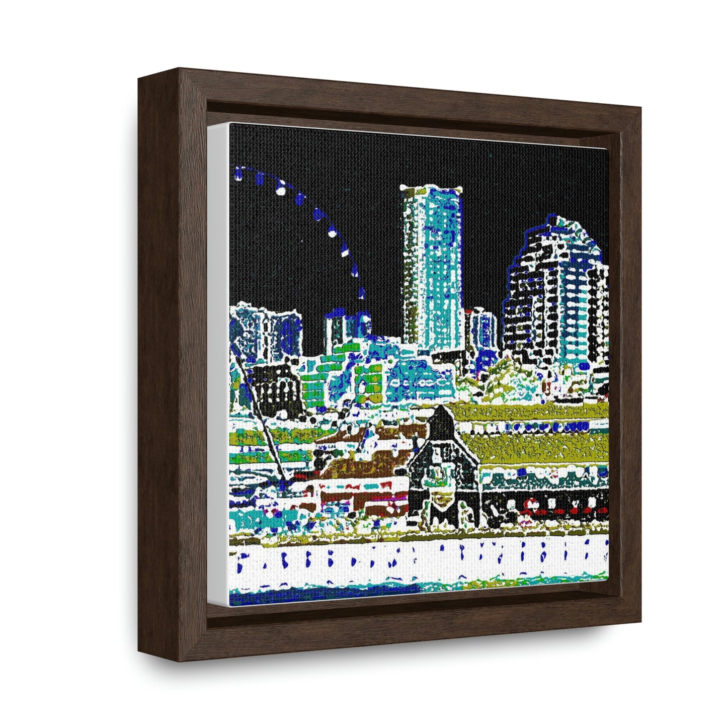 Gallery Canvas Wraps, Square Frame ... That Classic Wheel ... 'Seattle's Wheel' ... & Old Classic Waterside Vendors ...  'Family Archives' ... Original Works ...