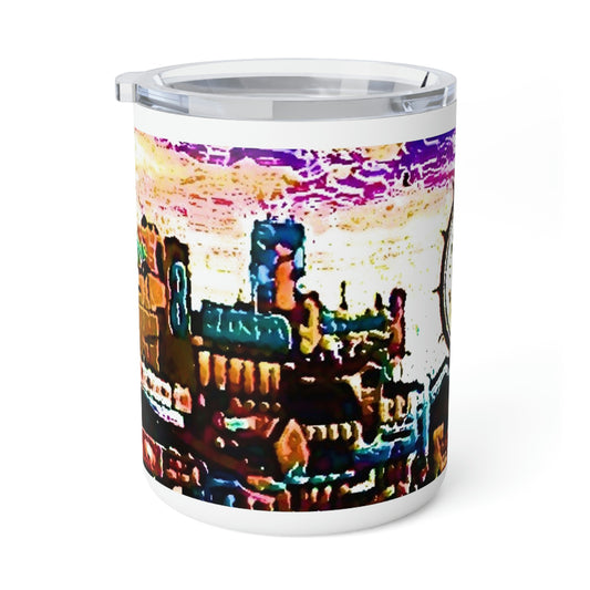 Insulated Coffee Mug, 10oz ...  "No.9 Fishermen's Grotto - Fishermen's Wharf, SF, California" ... Family Archives: 1970's ... Original Works ...