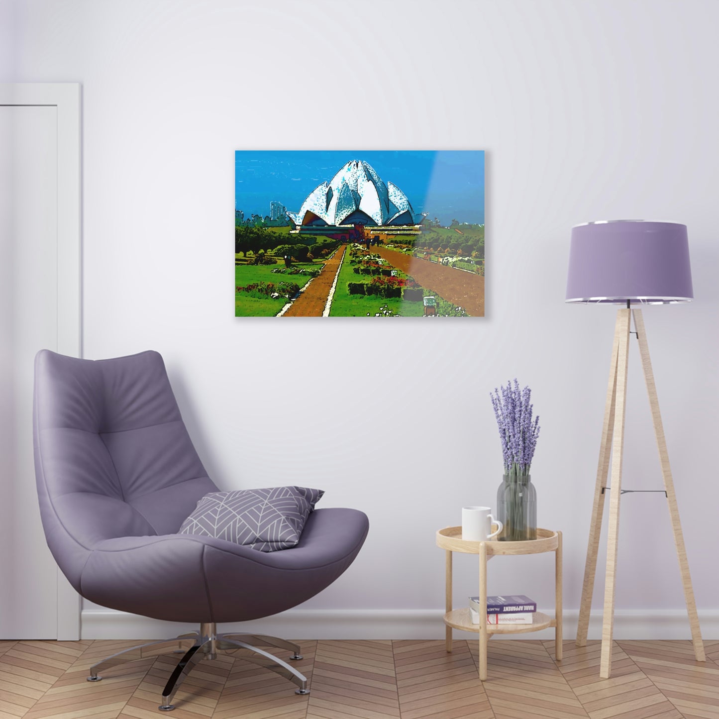 Acrylic Prints ... 'Bahai'i House-Of-Worship' ... "Lotus Temple: Delhi, India, 2008" ... Original Works ...
