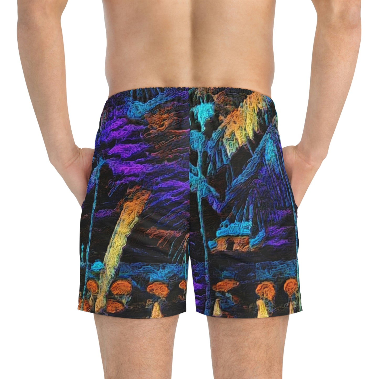 Swim Trunks (AOP) ... "The Royal Hawai'ian: Waikiki Beach_Beach" ... Honolulu, HI ... October 2014 (Halloween) ... Original Works ...