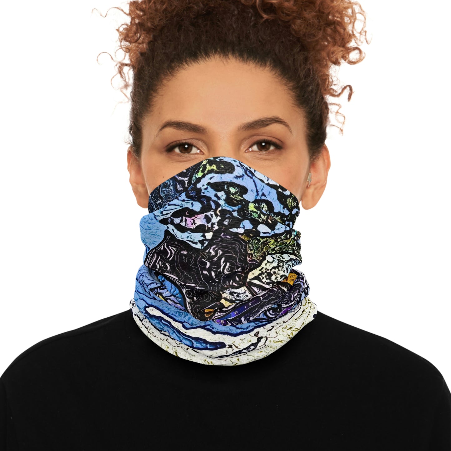 Tube Scarf ... Blasting Through-The-Powder ... 'Central Idaho Mounains ... ' 2Dec22 ...