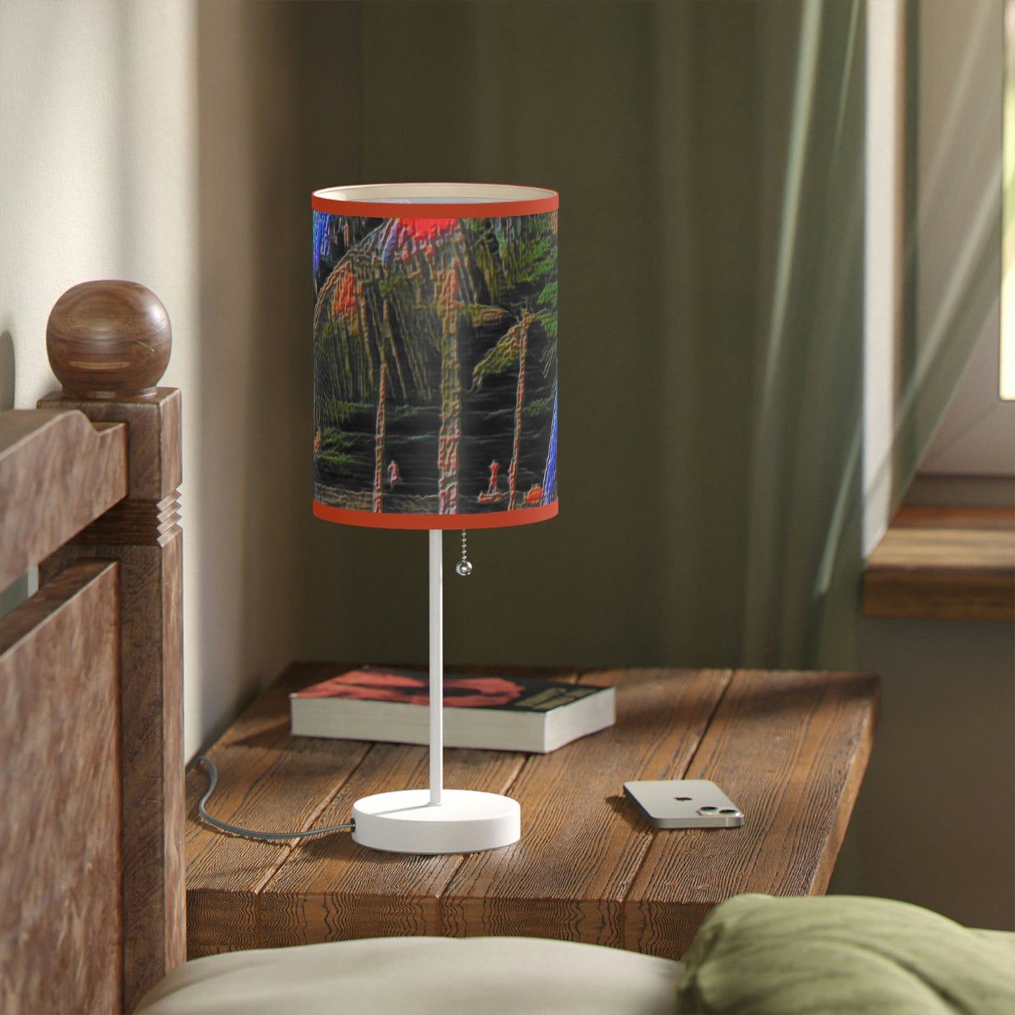 Lamp on a Stand, US|CA plug ... "The Royal Hawai'ian: Waikiki Beach_Beach" ... Honolulu, HI ... Ocotber 2014 (Halloween) ... Original Works ...