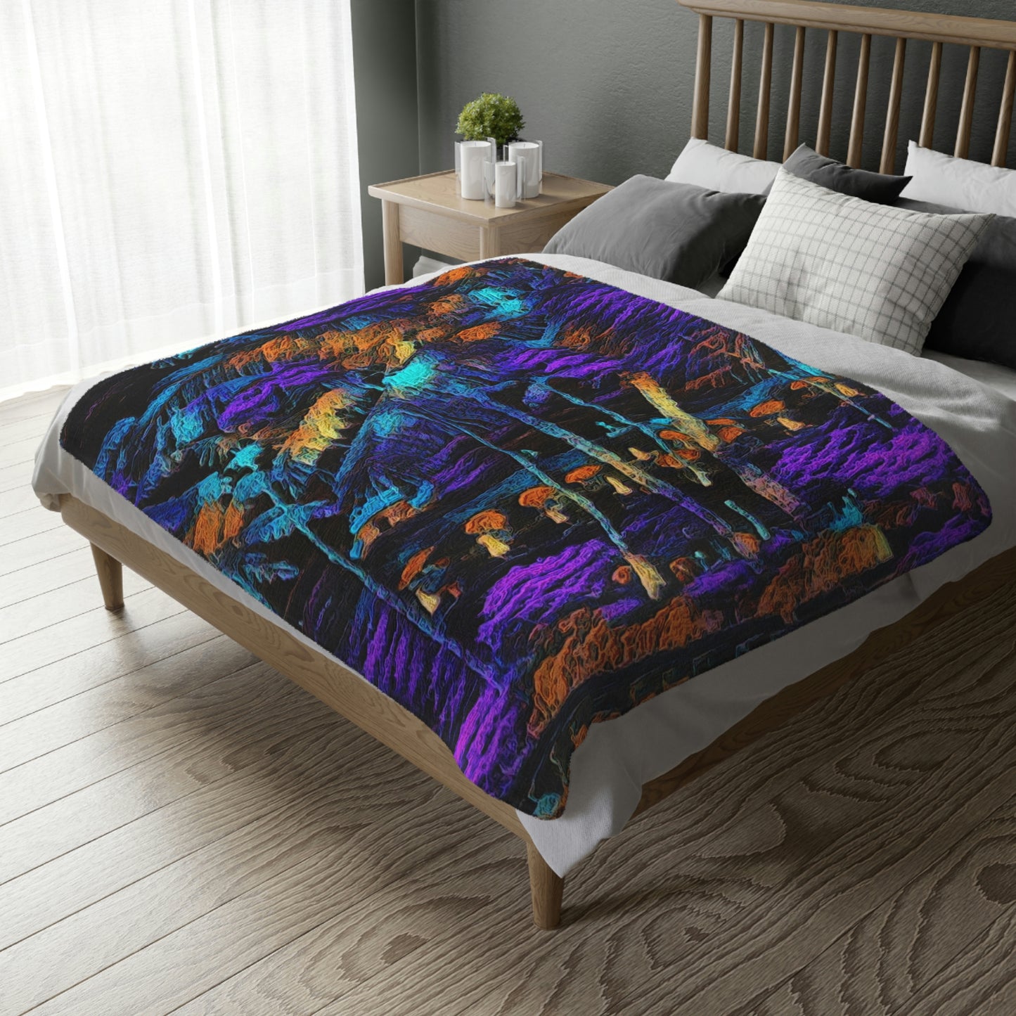 Velveteen Minky Blanket (Two-sided print) ... "The Royal Hawai'ian: Waikiki Beach_Beach" ... Honolulu, HI ... October 2014 (Halloween) ... Original Works ...