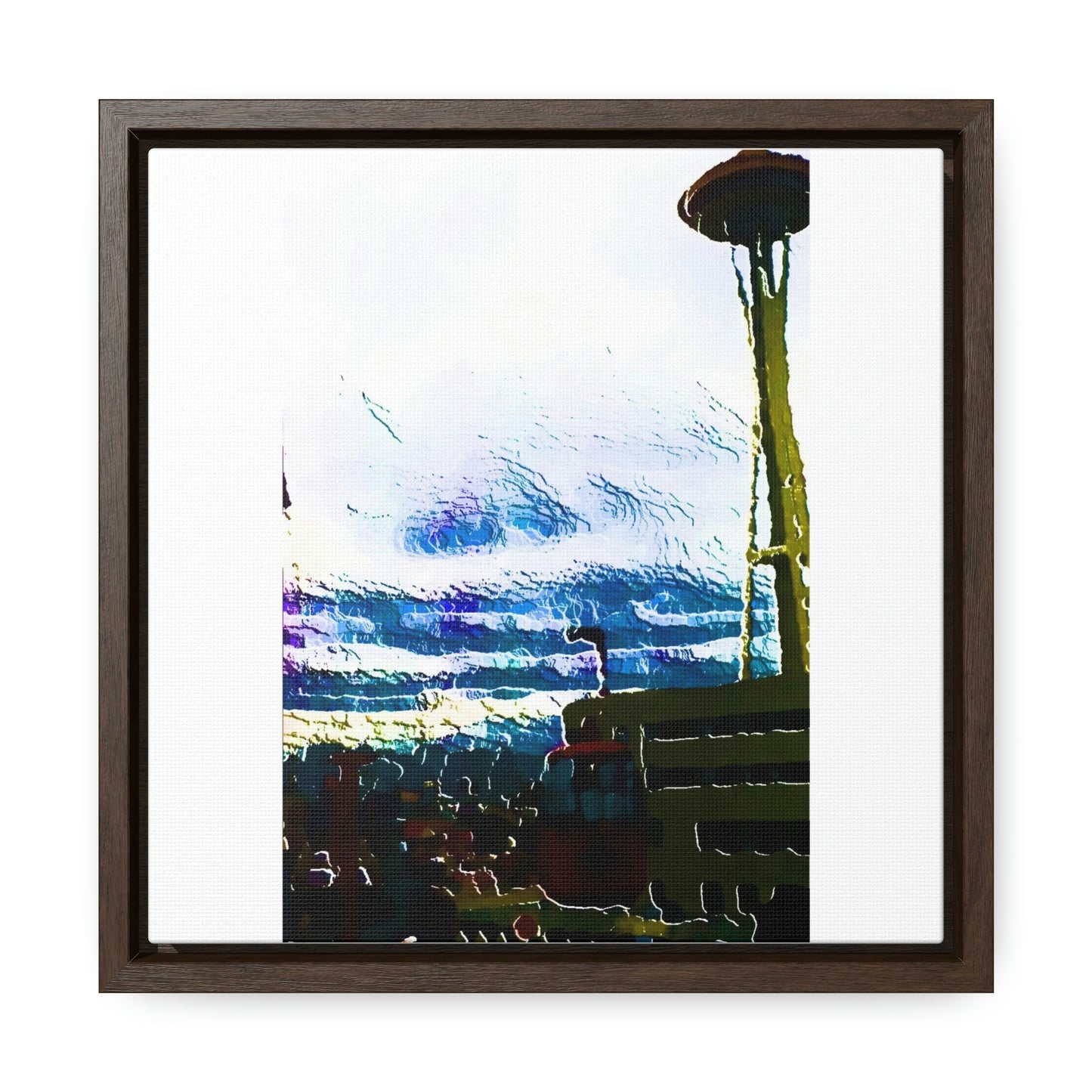 Gallery Canvas Wraps, Square Frame ... Air Tram-Way Gondola & Seattle Space Needle: Seattle World's Fair: 1962 ... Original Works ...
