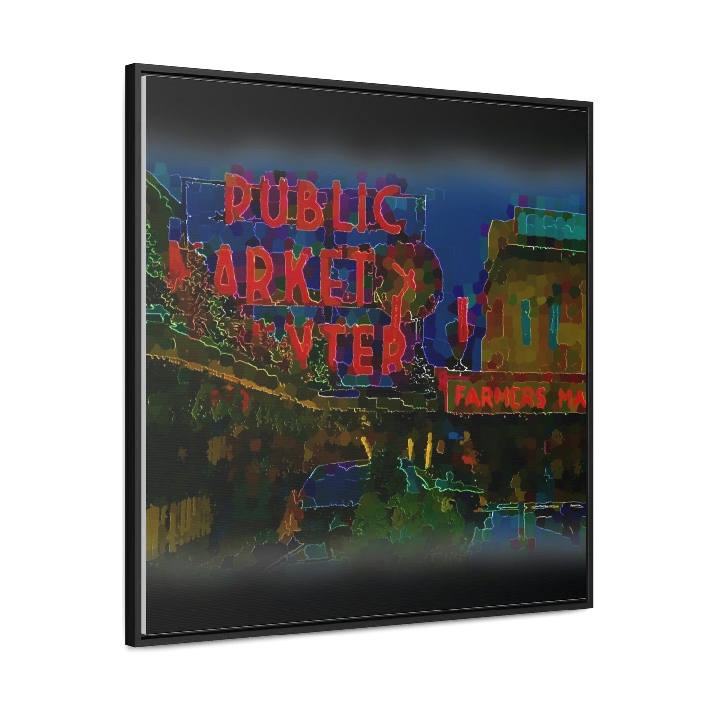 Gallery Canvas Wraps, Square Frame ... PPM: Pike Place Market ... Original Work ... Winter 2022 ...