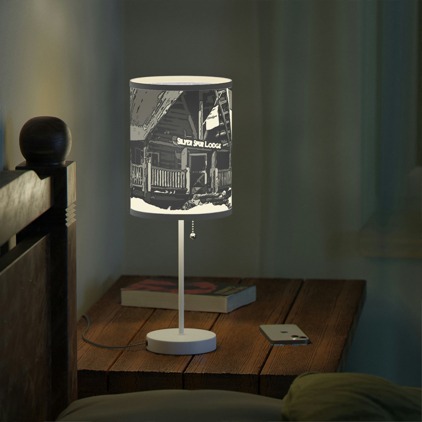 Lamp on a Stand, US|CA plug ... A Beautiful Lodge & Back-Country Outfitter In A Mountain Town ... 'Dixie, Idaho, November 2022' ... Original Works ...