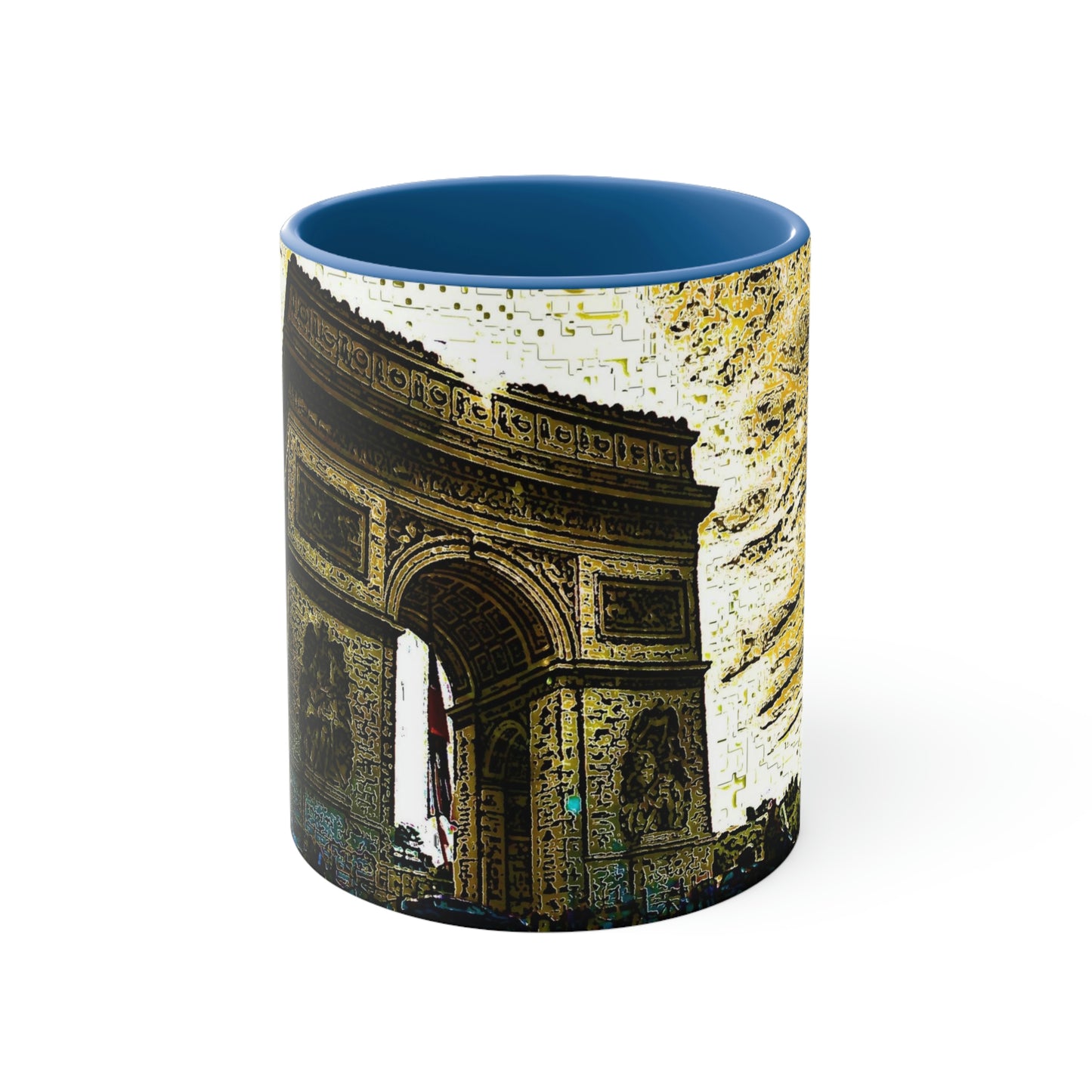 Accent Coffee Mug, 11oz ...  L'Arc de Triomphe ... 'Barbara Joan Bonnell-Holt Photo' ... Circa 1972 ... Oringinal Works ...