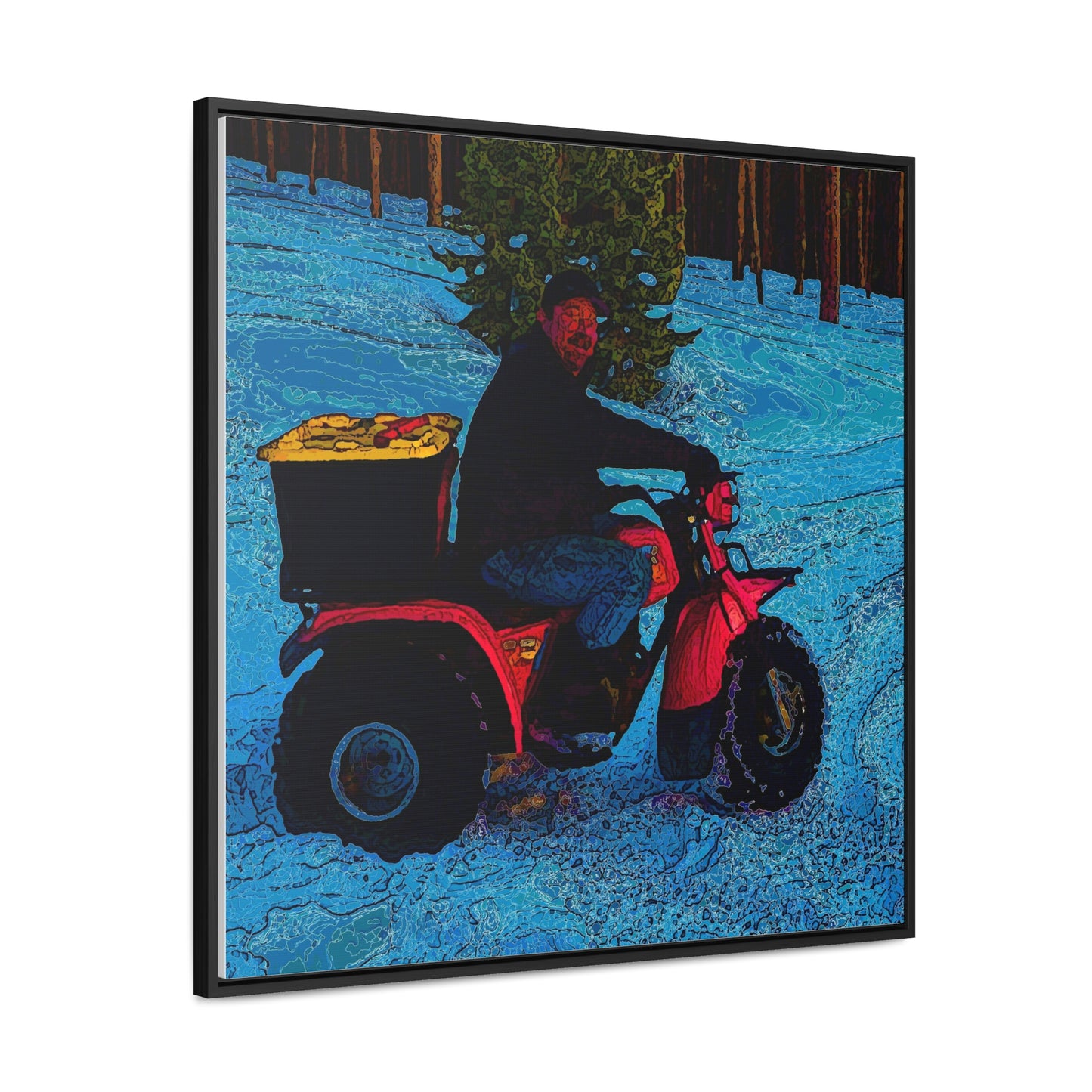 Gallery Canvas Wraps, Square Frame ... There's 2-Wheelin ... There's 4-Wheelin ... 'And-Of-Course' ... "There's 3-Wheelin-In-The-Snow" ...  Original Works ...