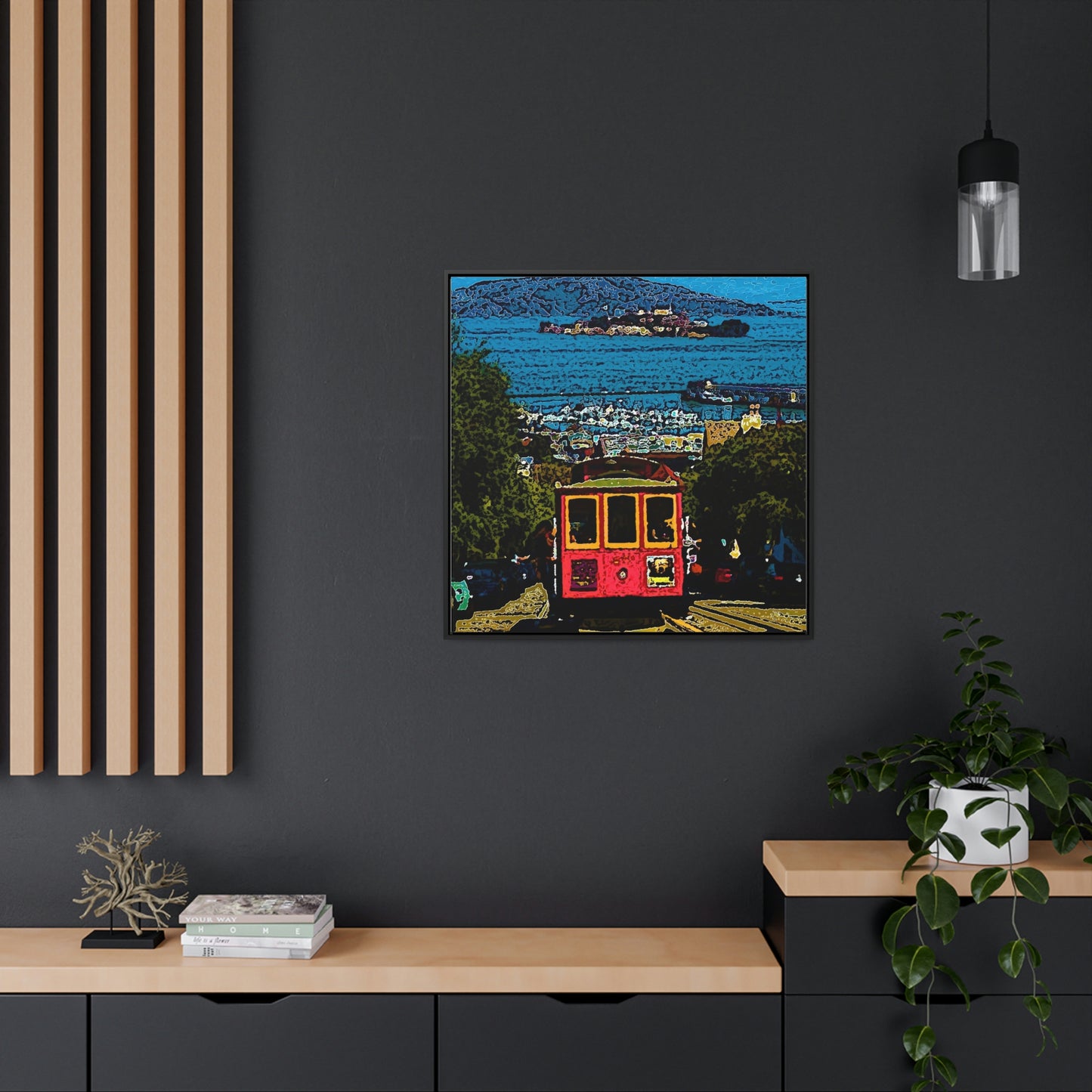 Gallery Canvas Wraps, Square Frame ... San Francisco ... 'A Rice-A-Roni-A-San Francisco Treat' ... "A Cable Car Classic" ... Family Archives: 1973 ... Original Works ...