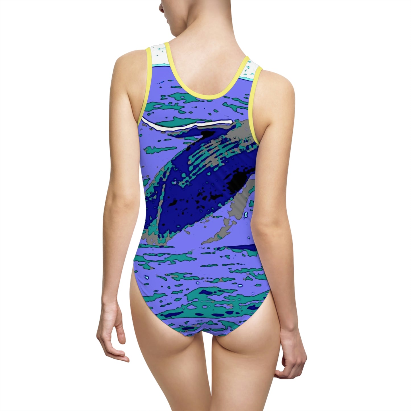 Women's Classic One-Piece Swimsuit ... Baby Humpback Breaching ... Maui, HI: April 2022 ... "Family Archives: KPH" ... Original Works ...