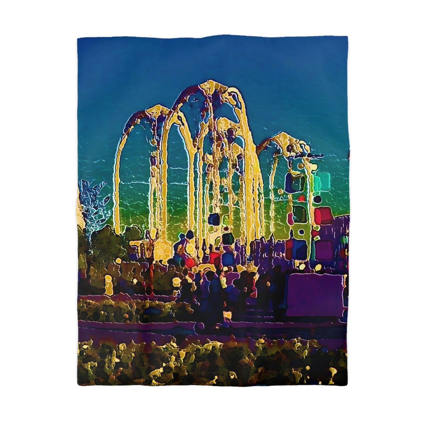 Microfiber Duvet Cover ... "Arches 'Like-No-Other' ... " Seattle World's Fair: 1962. A Family Original ...