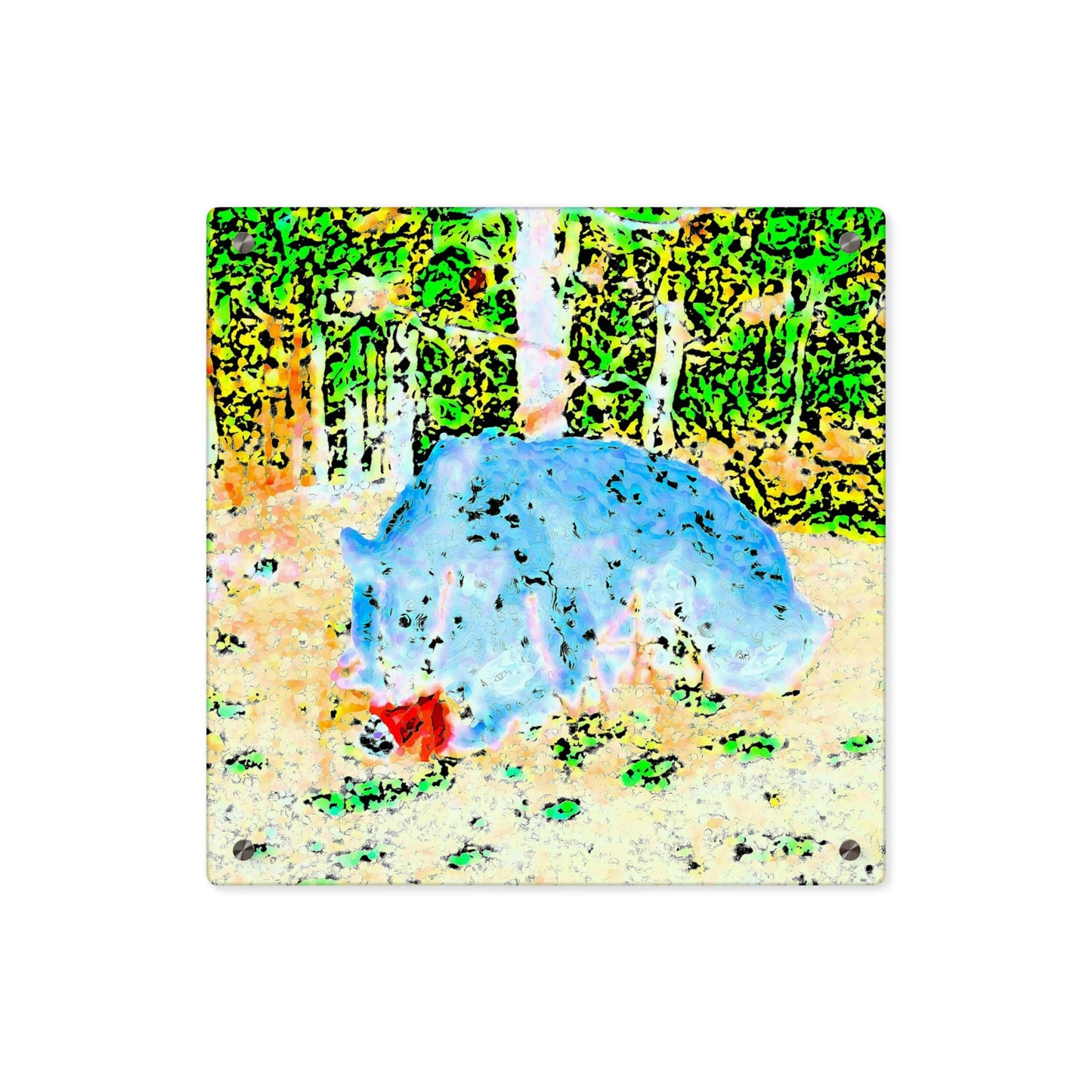 Acrylic Wall Art Panels ... RCY: "Rhett Creek Yogi ... '500 Lbs Of Autumn Season Hunger' ..."  ... September 2022 ... Central Idaho ... Original Works ...
