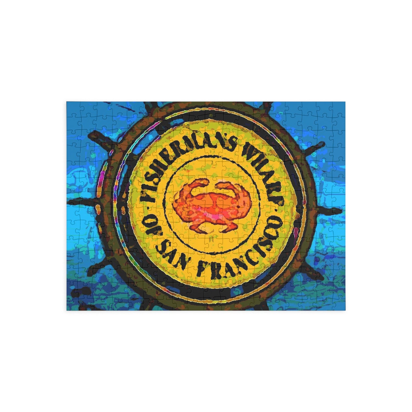 Puzzle (96, 252, 500, 1000-Piece) ... "No.9 Fishermen's Grotto - Fishermen's Wharf, SF, California" ... Family Archives: 1970's ... Original Works ...
