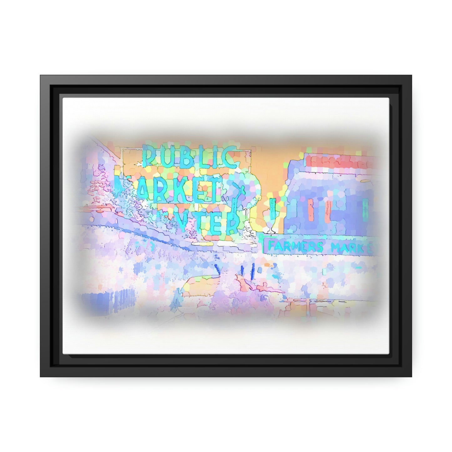Matte Canvas, Black Frame ... PPM: Pike Place Market ... Original Work ... Winter 2022 ...