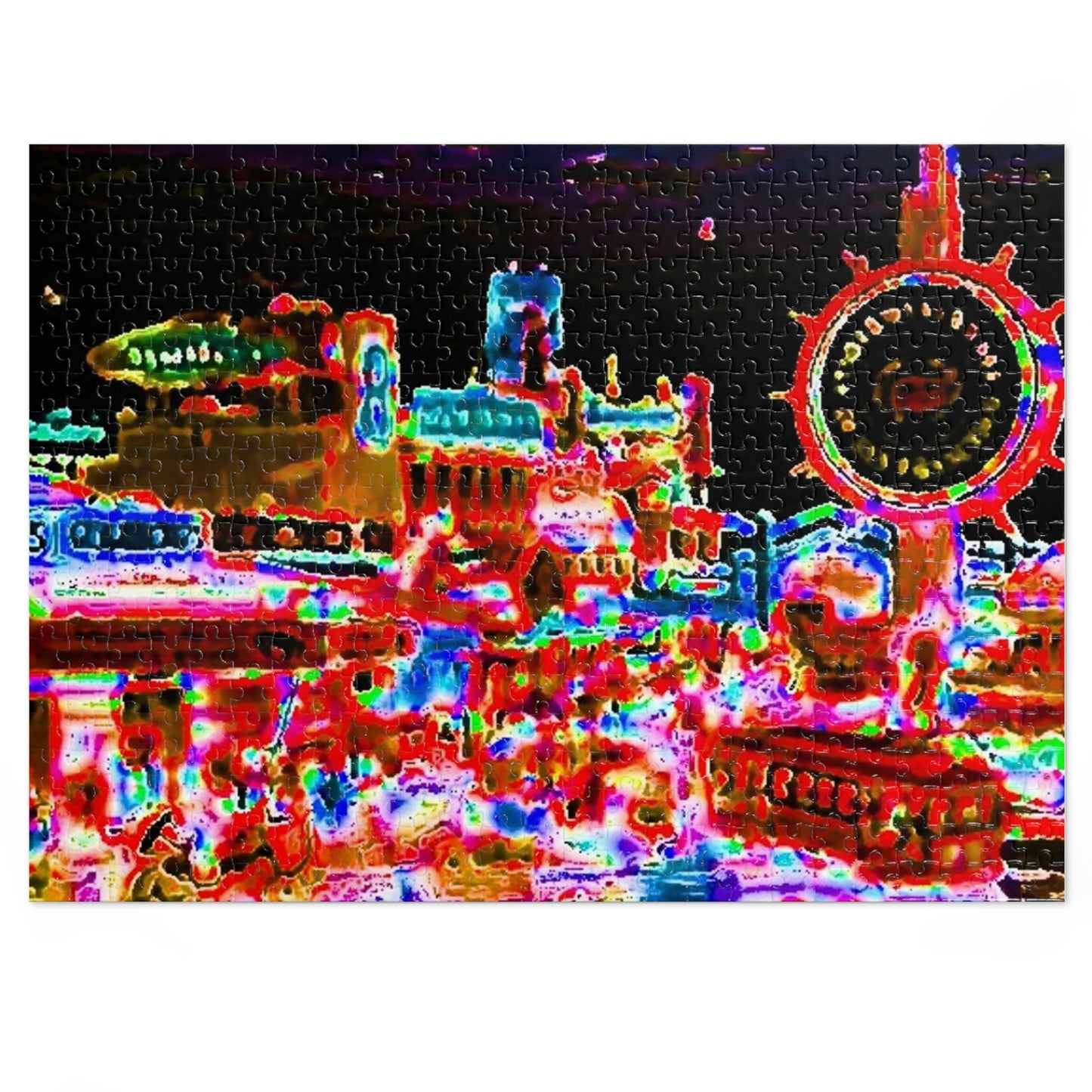 Jigsaw Puzzle (30, 110, 252, 500,1000-Piece) ... "No.9 Fishermen's Grotto - Fishermen's Wharf, SF, California" ... Family Archives: 1970's ... Original Works ...