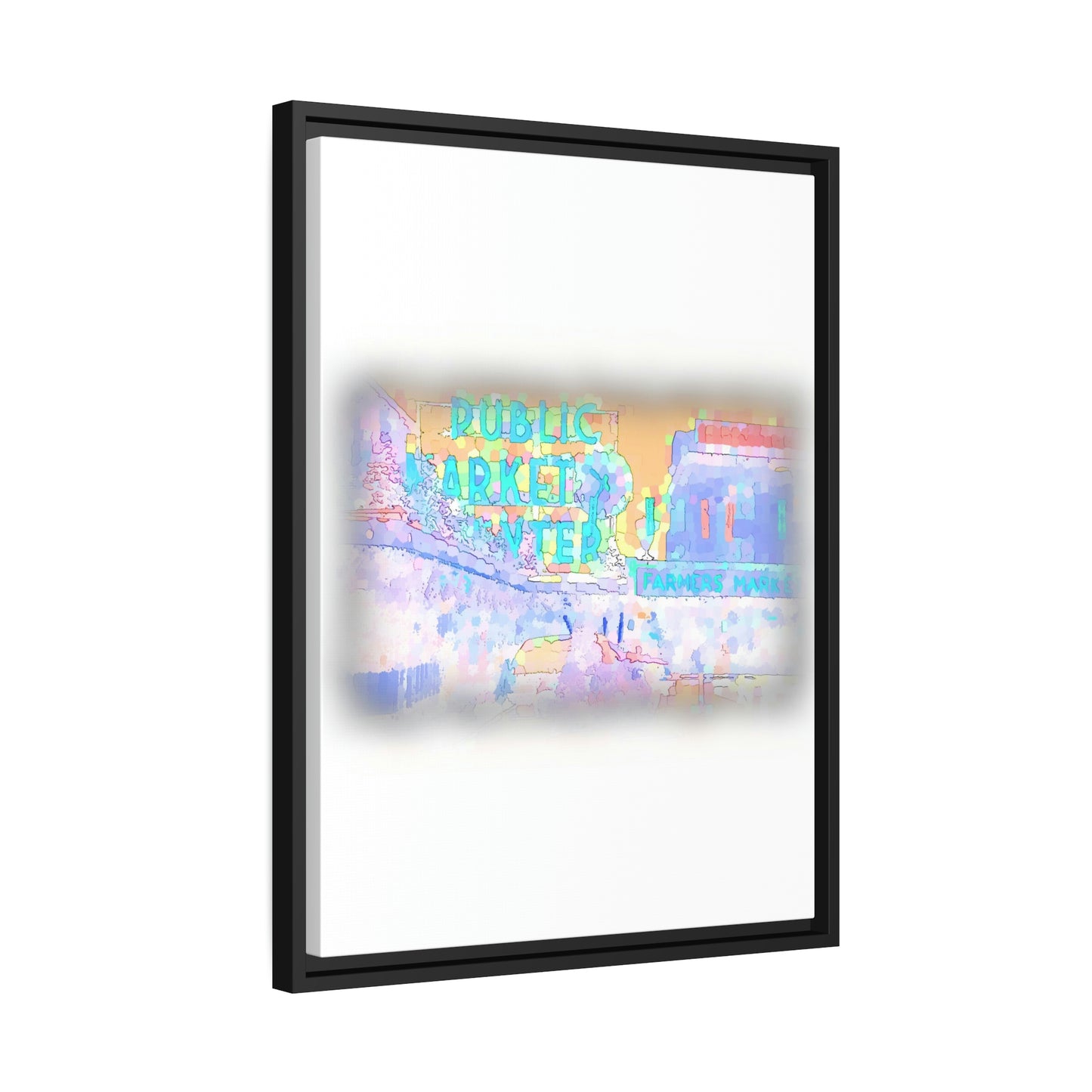 Matte Canvas, Black Frame ... PPM: Pike Place Market ... Original Work ... Winter 2022 ...