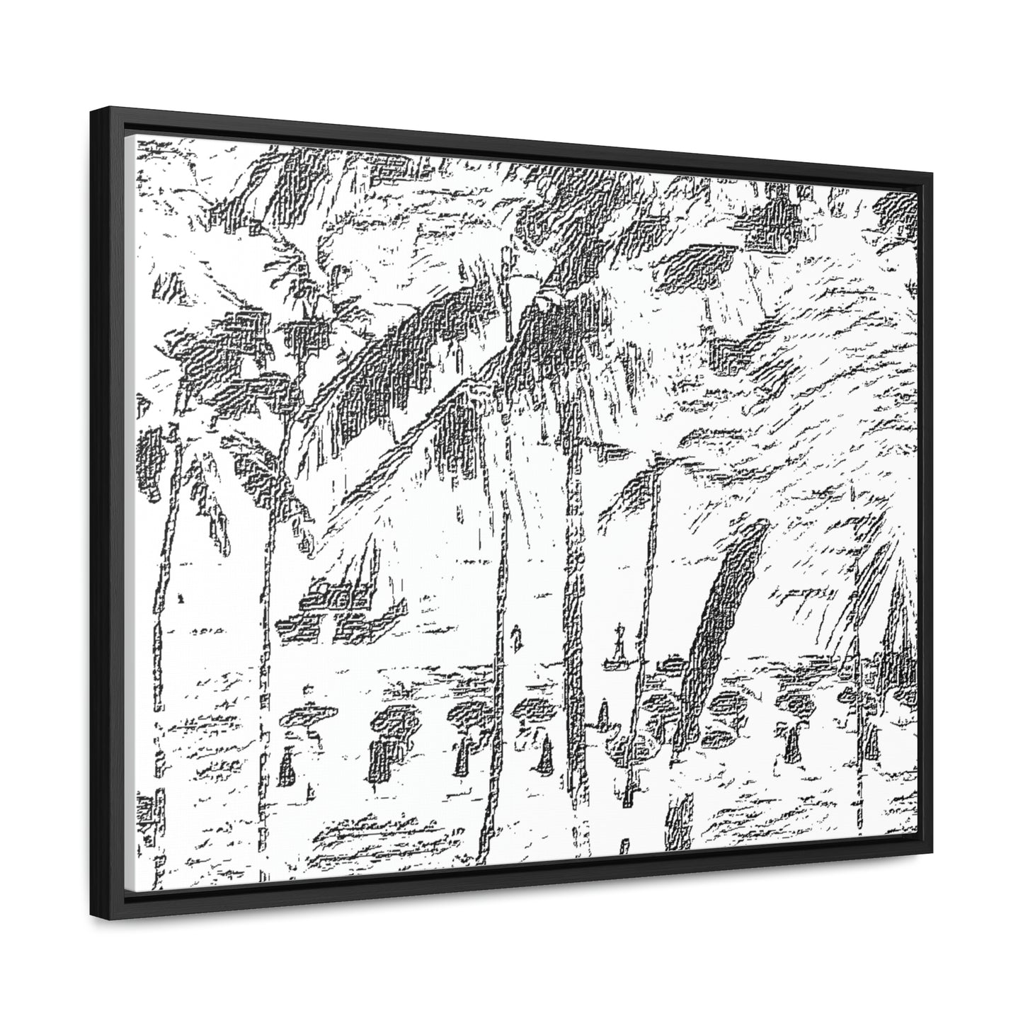 Gallery Canvas Wraps, Horizontal Frame ... "The Royal Hawai'ian: Waikiki Beach_Beach" ... Honolulu, HI ... Ocotber 2014 (Halloween) ... Original Works ...