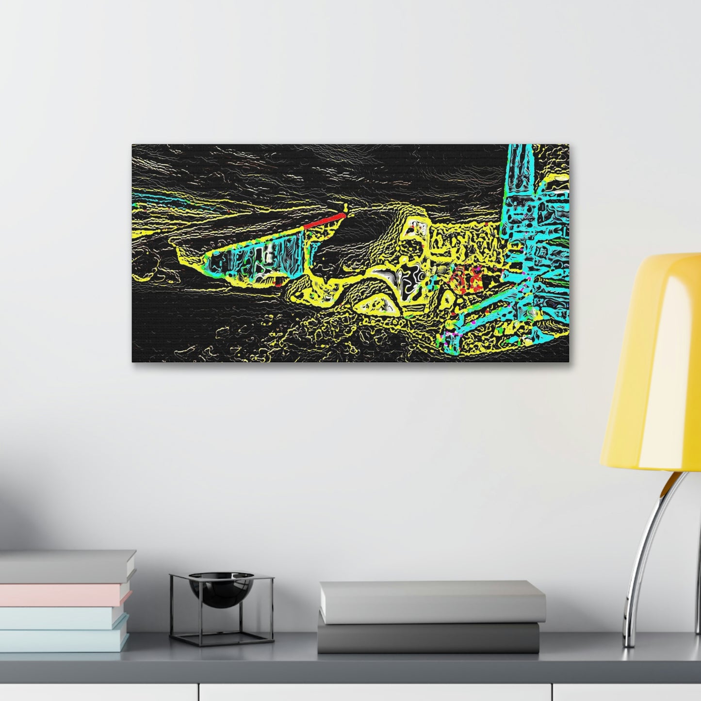 Polyester Canvas ... "Snow Vehicle In Snow Storm At-Rest" ... Circa 12Mar23 ... Central Idaho ... 18-Hours Rendering Time: Original Works ...