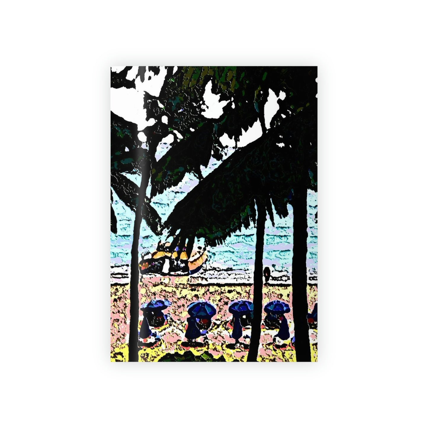Gift Wrapping Paper Rolls, 1pc ...  "A Beautiful Beach Amongst The Palms" ... The Outrigger Waikiki, Honolulu, Oahu ... Original Works ...