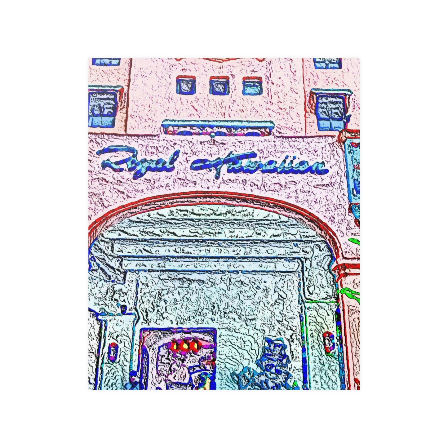 Satin Posters (210gsm) ... "La Grande Entree" At: 'The Pink Palace' ... The Royal Hawai'ian ... Honolulu, HI ... '27Oct2014' ... Original Works ...