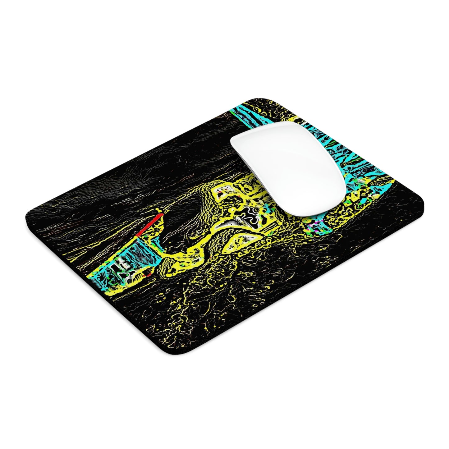 Mouse Pad ... "Snow Vehicle In Snow Storm At-Rest" ... Circa 12Mar23 ... Central Idaho ... 18-Hours Rendering Time: Original Works ...