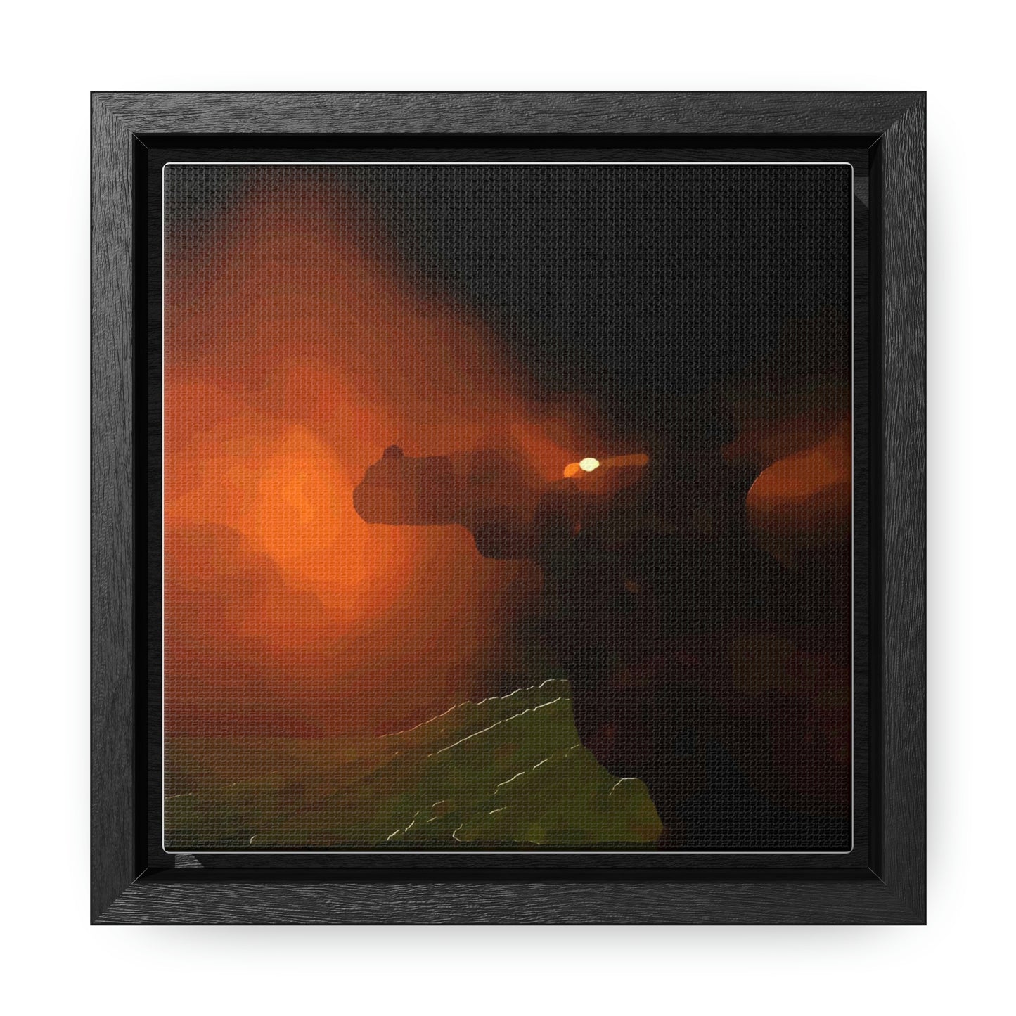 Gallery Canvas Wraps, Square Frame ... Ruger .357 Magnum Early-Morning-Target-Practice ... 'Circa April 2022' ... Original Works ...