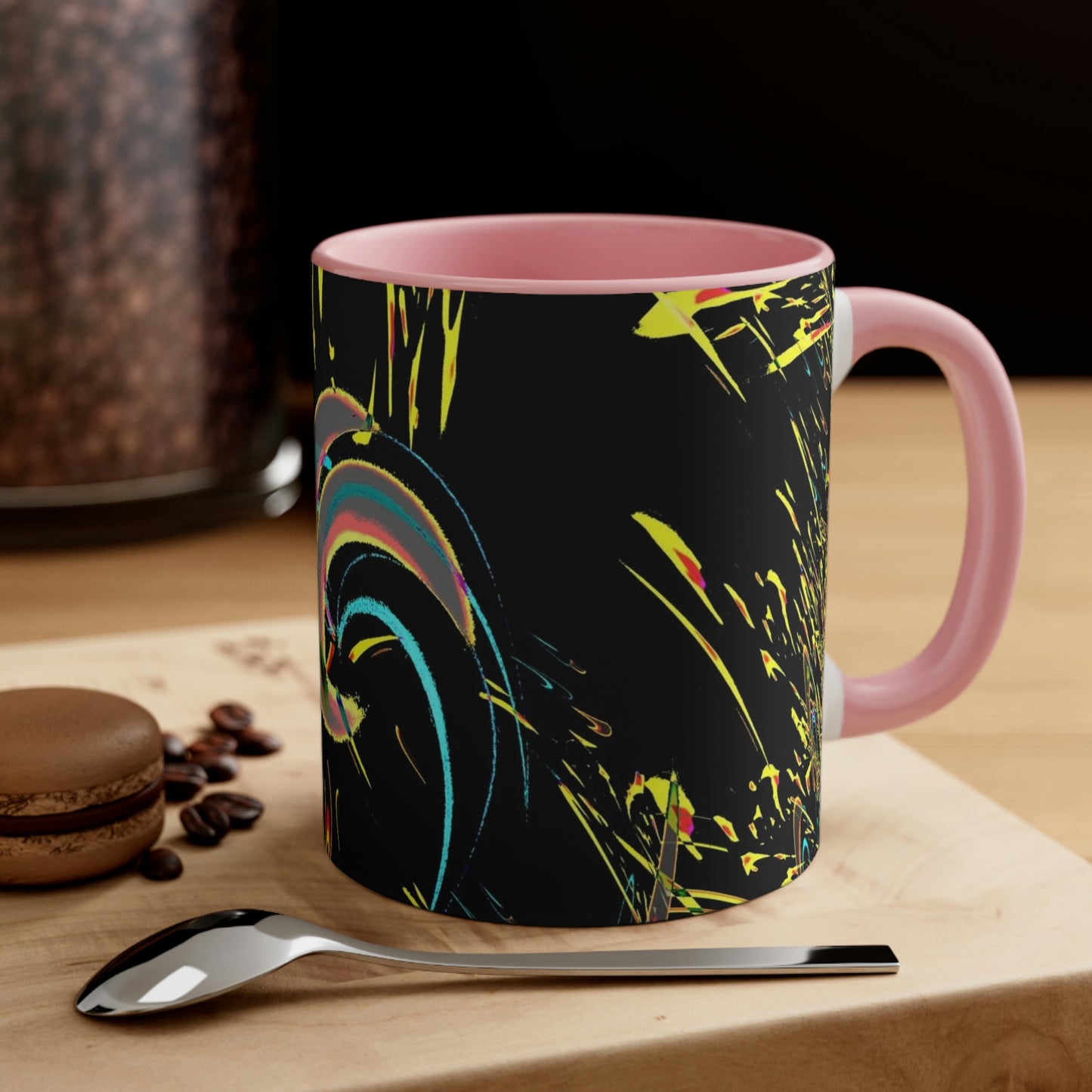 Accent Coffee Mug, 11oz ... "Waning Moon" ... Central Idaho ... October 2022 ... Rendering Time: 22 Hours ... Original Works ...