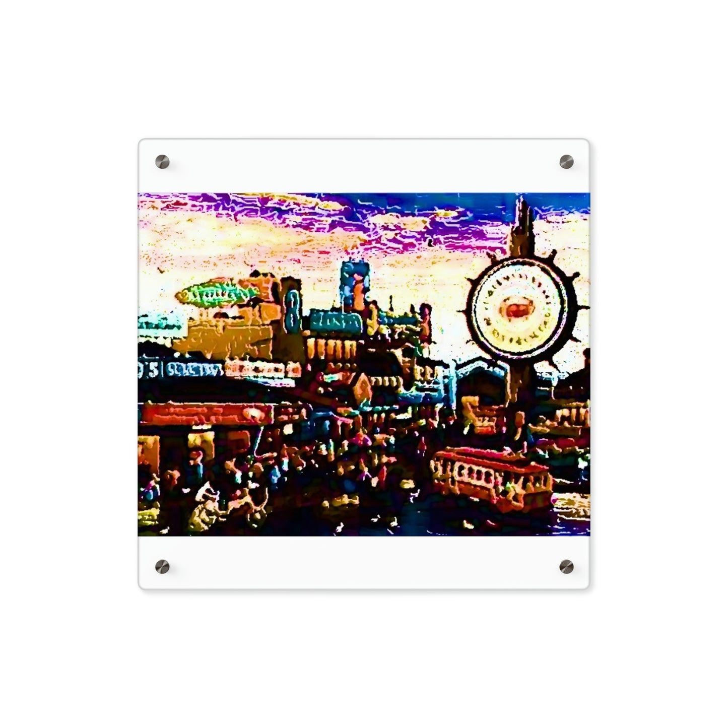 Acrylic Wall Art Panels ... "No.9 Fishermen's Grotto - Fishermen's Wharf, SF, California" ... Family Archives: 1970's ... Original Works ...