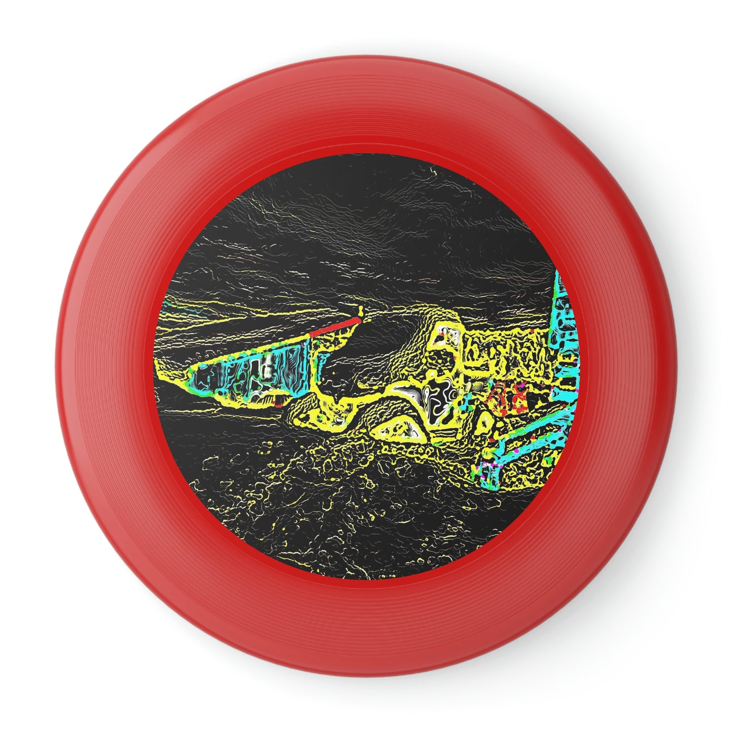 Wham-O Frisbee ... "Snow Vehicle In Snow Storm At-Rest" ... Circa 12Mar23 ... Central Idaho ... 18-Hours Rendering Time: Original Works ...