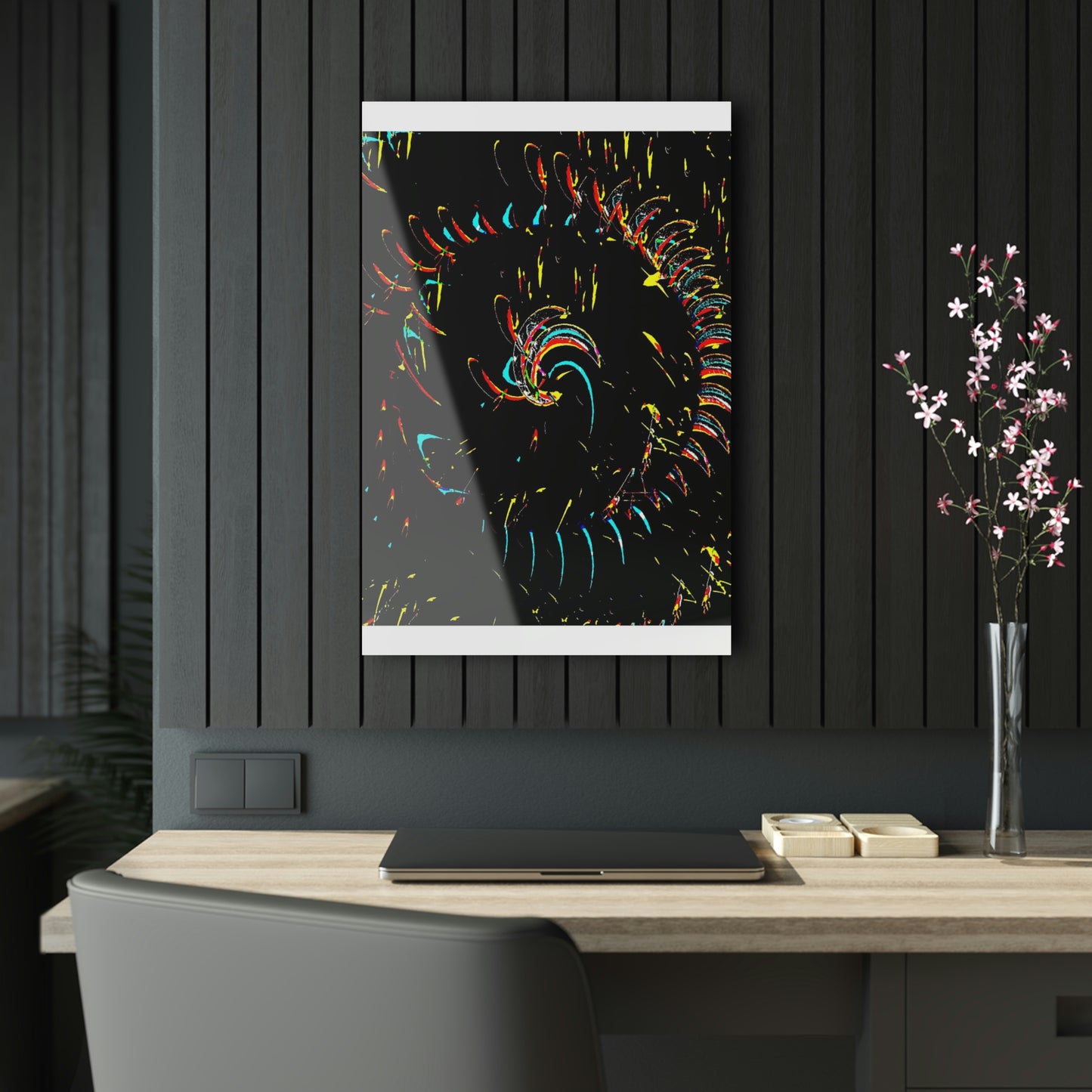 Acrylic Prints ... "Waning Moon" ... Central Idaho ... October 2022 ... Rendering Time: 22 Hours ... Original Works ...
