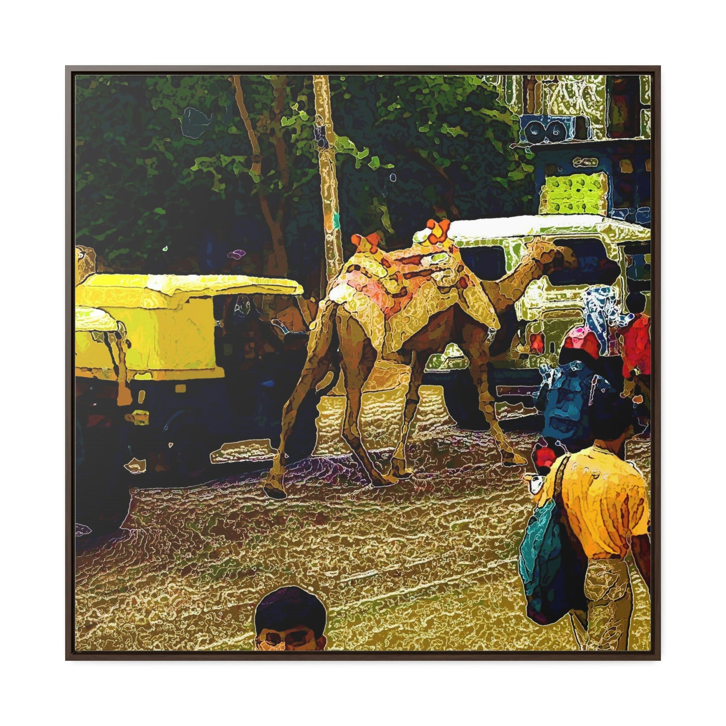 Gallery Canvas Wraps, Square Frame ... "Truckin'-Up-To-Buffalo ... 'Oops - Wrong Country' ... Truckin'-Up-To-New Delll -'E' ... " ... (Delhi, India) ... 5July2007. Original Works ...